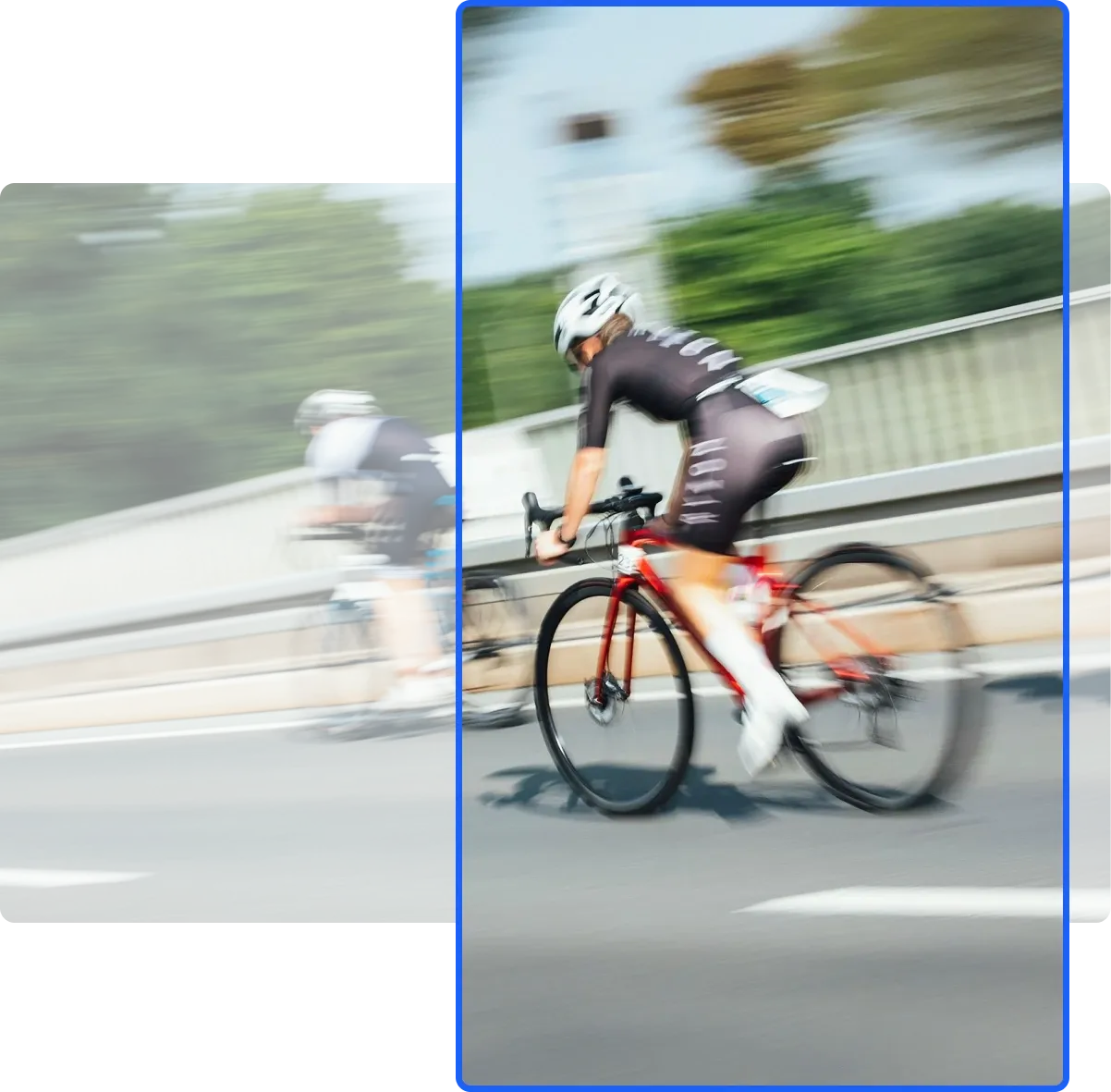 A man on a bicycle resized