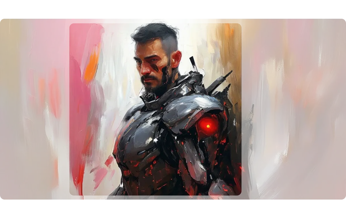 a futurist soldier